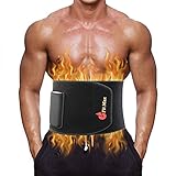 Fit Max Cintura dimagrante per la vita – Sauna regolabile supporto lombare per schiena, allenamento vita, regolatore della pancia, tonificante addominale, fascia addominale – nero