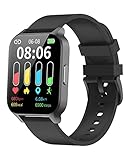 Cloudpoem Orologio da uomo Smartwatch Sport Touch Podometro Cardiofrequenzimetro Orologio Intelligente 1,69 pollici Smart Watch Android iOS SMS Chiamata Notifica Impermeabile IP68 Nero