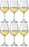 Bormioli Rocco 1318945 Divino Calice Vino, Vetro, 44.5 cl, Bianco, Pacco da 6