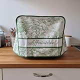 Ricami Fiorentini Baldi Copriaffettatrice in Tessuto Ricamato – Toile de jouy– Protezione Antipolvere per Affettatrice Professionale. Misura cm 55x44x30. (grande, verde)