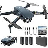 Drone con Telecamera 4K HD per Principianti, 84 Minuti di Volo (3 Batterie), 800m Portata WiFi FPV, Motore Brushless, Auto Hover e Auto Follow