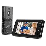 Nastopee Campanello senza fili da Esterno 1080P, IPS di 4.3 Videocitofono, Citofono senza fili da Esterno, Audio Bidirezionale, Impermeabile IP65, Visione a 80° & Visione Notturna, Nessun WiFi
