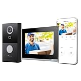 NIVIAN Videocitofono WiFi Intelligente Full HD con Monitor Touch 7', Installazione 2 Fili, Telecamera da Esterno 1080P IP65, Audio Bidirezionale, Registrazione MicroSD e Controllo Remoto App Tuya