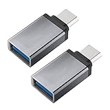 YAWALL Adattatore USB C a USB A, Converte Thunderbolt 3 a USB 3.1/3.0/2.0 per MacBook PRO, Chromebook, Pixelbook, Galaxy S8 S9 Plus Note 8 9, LG V40 G7 G6 (2 Pezzi)