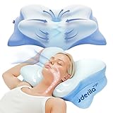Derila Ergo Cuscino Cervicale Memory Foam - Cuscino a Farfalla con Tecnologia Avanzata per Dormire - Ideale per ogni Posizione del Sonno