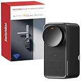 SwitchBot Serratura Intelligente WiFi Pro con Batteria Ricaricabile, Matter Over WiFi, Serratura Elettronica, Installazione Rapida su Serrature Esistenti, Compatibile con Apple Home, Alexa, Google