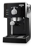 Gaggia RI8433/11 Viva Style Macchina da Caffè Espresso Manuale, per Macinato e Cialde, 15 Bar, 1L, 1025W, Nero