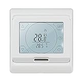KETOTEK Termostato Riscaldamento Programmabile Digitale con sonda AC 220V 16A LCD Touch Screen a Pavimento Termostato Ambiente da Parete Elettrico Regolatore di temperatura