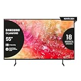 Samsung Smart TV 55' UE55DU7190UXZT, Crystal 4K UHD, 4K Upscaling, Slim Look, DVBT-2, Q-Symphony & OTS Lite, Integrato con Bixby, comp con Alexa e Google Assistant, Black 2024 [Amazon EXCL.]