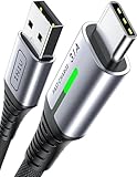 INIU Cavo USB Type-C, Cavo USB [1m] 3,1A QC 3,0 Tipo C Cavo Type C Rapida, Lega Intrecciato in Nylon Cavo USB Type C compatibili con iPhone 17 16 Pro Max Samsung S25 24 Huawei Xiaomi Google Pixel 10