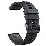 Cinturino per Garmin Fenix 5/5 Plus/6/6 Pro, Forerunner 935/945/955/965, 22mm Cinturino per Garmin Fenix 7/7 Pro/8/8 pro 47mm, Instinct/2, Epix 2/Epix Pro 47mm, Approach S62/S60(Nero)