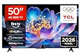 TCL 50V6D 50 pollici, 4K UHD, Smart TV, Fire TV, HDR10+, Dolby Atmos, DTS:X, Game Master, Motion Clarity, AirPlay 2, Compatibile con Alexa