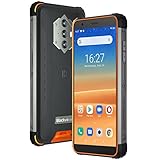 Blackview Rugged Smartphone BV6600, IP68 Cellulare Impermeabile, Batteria 8580mAh (Ricarica Inversa), 5.7'' HD+ Octa Core 4GB+64GB, Fotocamera 16MP, Android 10.0 NFC Dual SIM GPS FM Arancia