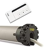AWITALIA - Motore tubolare NICE CON TELECOMANDO per tapparelle, garanzia 2-5 anni, con N.3 fine corsa elettronico portata kg.100 Nm50 motore elettrico per avvolgibile di facile installazione.