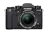 Fujifilm Digital X-T3 (con cavo USB) con Obbiettivo XF18-55mmF2.8 R LM OIS, Fotocamera Digitale Mirrorless 26MP Filmati 4K, Mirino Evf, Schermo LCD 3' Touch Orientabile, Nero