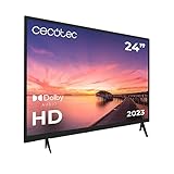 Cecotec TV 24' - Televisore 0 Series 0024. Schermo 24', HD, Risoluzione Immagini e Video Ottima, Sistema Dolby, Memoria Flash, Connettività HDMI/USB, Telecomando, Classe E