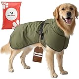 DOGOPAL Cappotto Cane Impermeabile - Giacca Antivento Riflettente con Fodera Calda, Cappottino Traspirante per Freddo Inverno, Adatto a Taglia Piccola, Media e Grande (45)