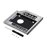 Neuftech 2nd 2.5'' HDD SSD Caddy SATA adattatore per tutti i Notebook Laptop 9.5 mm Hard Disk con SATA Drive compatibile con HP Dell Acer ASUS Lenovo
