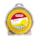 Oregon Filo per Decespugliatore Rotondo in Nylon Resistente, Adatto per Erba Alta, Rifiniture e Vegetazione Fitta, Compatibile con Numerosi Marchi, 3,5 mm x 41 m (69-376-Y)