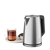 Electrolux Create 5 E5K1-6ST, Bollitore Elettrico 1,7 L, Funzione Turbo e Mantenimento Caldo, Controllo Preciso della Temperatura, Spegnimento Automatico, Design Elegante e Compatto, Acciaio Inox