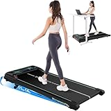 CITYSPORTS Tapis Roulant électrique 11 %–14 % inclinable – Tapis de Course compact avec LED & éclairage d’ambiance, 1–6 km/h, silencieux, télécommande, idéal maison et bureau (Green)