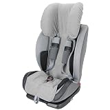 baby idea Copri Seggiolino Auto Bambino e Neonato Gruppo 1/2/3 (9–36 kg) Copriseggiolino Estivo in Spugna di Cotone 100% Oeko-Tex Traspirante Anti Sudore Senza Imbottitura Made in Italy (Grigio)