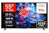 TCL 55V6C LED Direct Smart TV da 55', HDR 4K, con tecnologia Google TV (Dolby Audio, Motion Clarity, compatibile con Google Assistant e Alexa)
