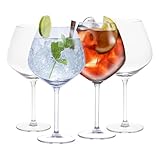 Bicchieri da gin grandi, 730 ml, set di 4 bicchieri da gin tonic, in stile Copa, per cocktail e cocktail G&T, regalo per feste, casa, bar, pub, ristoranti, bicchieri da stelo