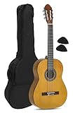Juan Miguel Navarrez chitarra da concerto, chitarra classica, 4/4 miele - naturale, incl. borsa