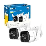 Tapo C310P2 Telecamera Wi-Fi Esterno UHD 3MP Telecamera IP di Sorveglianza, Visione Notturna fino 30m, Impermeabile IP66, 2 Vie Audio, Compatibile con Alexa, Contiene 2 C310