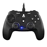 THE G-LAB K-Pad Thorium Controller di Gioco PC e Ps3 USB con Cavo - Vibrazione Integrata, Gamepad Game Controller con Cavo Elettrico - Joystick per PC Windows 10-11, Ps3, Android (Nero)