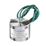 Heschen, elettroamagnete elettromagnetico P25/20, OD 25 mm, CC 12 V, 5 kg