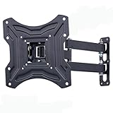 Amazon Basics, supporto a parete per TV da 23-50', con braccio triplo e movimento multidirezionale, gamma Essentials, Nero