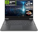 HP Victus 16-e0002sl Notebook, AMD Ryzen 7 5800H, RAM 16GB, 512GB SSD NVME PCIe M.2, Display 16,1' FHD 144Hz IPS, Grafica Nvidia RTX 3050 Ti da 4GB, Wi-Fi 6, BLE 5.2, FreeDOS, Grigio