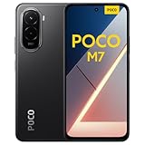 POCO M7, Smartphone 8+256GB, Display FHD+ da 6,9' 144Hz, Snapdragon 685, Doppia fotocamera AI da 50MP, Batteria da 7000mAh, Garanzia di 2 anni, Nero, Caricabatterie non incluso