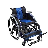 CZL-Wheelchairs Carrozzina Sportiva, Pieghevole in Lega di Alluminio Portatile per Disabili Carrozzina per Il Tempo Libero Scooter Sportivo Ruota Posteriore a Sgancio Rapido