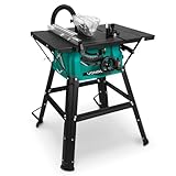 VONROC Sega circolare da banco 1500W, Ø 210 x 30 x 2.8/1.8 mm 40T. Include 2 estensioni per tavolo, una lama, un tubo per aspirapolvere e una guida parallela
