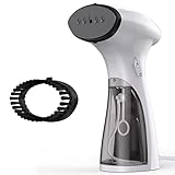 IAB Ferro da Stiro Verticale 1800W Stiratore Verticale a Vapore Portatile per Casa e Viaggio Stira Camicie, Piastra in Acciaio Inox, Vapore 25g/min togliere le pieghe Facile e Veloce