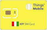 SIM Card IoT ITALIA Things Mobile con copertura globale e rete multi-operatore GSM/2G/3G/4G LTE, senza costi fissi, senza scadenza e tariffe competitive, con 10 € di credito incluso
