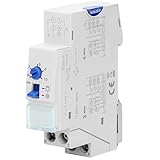 Miratic Temporizzatore Luci Scale Interruttore Luce Interruttore Temporizzato Temporizzatore 220V- 230V Installazione a 3 o 4 fili 1 Modulo Guida DIN 35