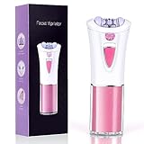 URAQT Epilatore Elettrico Donna, Depilatore Viso Donna con Luce LED, Mini Epilatori Corpo Cordless Impermeabile per Depilazione Viso, Corpo, Sopracciglia, Ascelle, Gambe, Zona Bikini