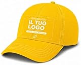 Cappello personalizzato - stampa il tuo cappello personalizzabile - 100% cotone - taglia unica - uomodonna - ideale per feste, regalo, scuola, gite e uso quotidiano.