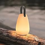 uuffoo Lampada da Tavolo Ricaricabile con Telecomando,8 Colori Dimmerabile Lampada da Tavolo senza fili,Esterni IP54 & Interno Lampada portatile per giardino,Hotel,ristoranti,camera da letto (Twill)