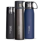Bottiglia Isotermica Isolamento “Follow” – 450ml | Thermos per bibite Caffè e Tè caldo | Thermocafe acciaio inox