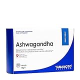 YAMAMOTO RESEARCH Ashwagandha 30 capsule, integratore con estratto secco di ashwaganda, per il rilassamento ed il benessere mentale e per contrastare lo stress psico-fisico