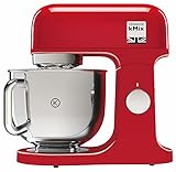 Kenwood KMX750AR Impastatrice Planetaria Kitchen Machine kMix, Robot da Cucina Mixer, 1000 W, 5 Litri, Acciaio, Plastica, Rosso