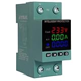 JOYELEC Contatore di Corrente Energia Elettrica, Misuratore Consumo Elettrico,230V 63A Display consumo energetico, potenza,tensione e corrente，Protezione contro sovratensione e sottotensione(N))