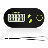 Flintronic Pedometro Contapassi da Passeggio, 3D Contapassi Elettronico Accuratamente, Pedometro Sportivo Portatile con Cordino a Clip per Bambini/Fitness Uomo/Donna/Anziani