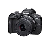 Canon EOS R100 - Obiettivo RF-S 18-45mm F4.5-6.3 IS STM - Fotocamera Mirrorless APS-C 24,1MP, Dual Pixel CMOS AF, Videocamera 4K, Scatto Continuo 6,5fps - Rilevamento Viso e Occhi - Wi-Fi, Bluetooth