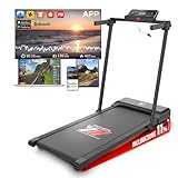 YM Tapis Roulant Elettrico Salvaspazio 12 km/h, Tappeto Corsa MAXI 42cm, MARCHIO ITALIANO, Telaio Rinforzato, INCLINAZIONE, Pieghevole, 12 Programmi, NEXT 1000 Your Move ASSISTENZA ITALIA
